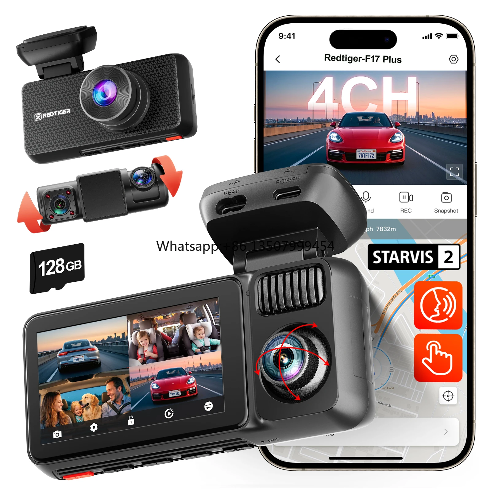 Car Dash Cam - Distributore F17 Plus Mini Dash Cam