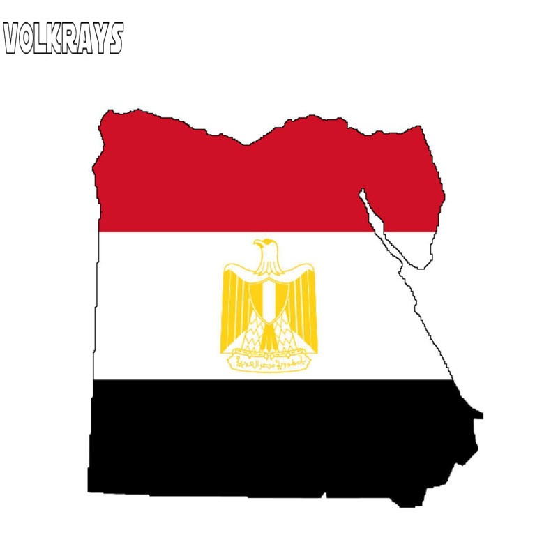Car Accessories Egypt - Volkray adesivo per auto creativo mappa