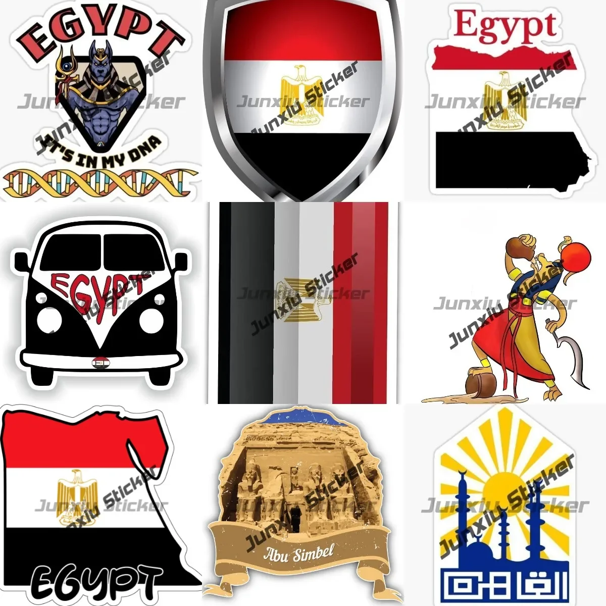 Car Accessories Egypt - Cairo Egitto Emblema Adesivo Dea Egizia