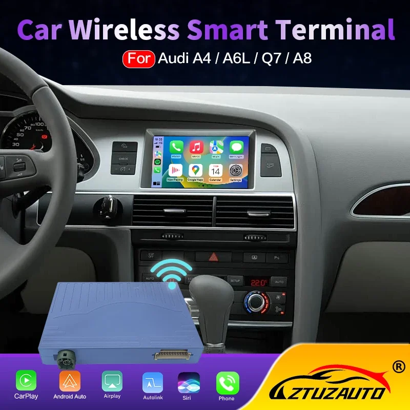 Car Dash Cam - Wireless CarPlay Android Auto Box per