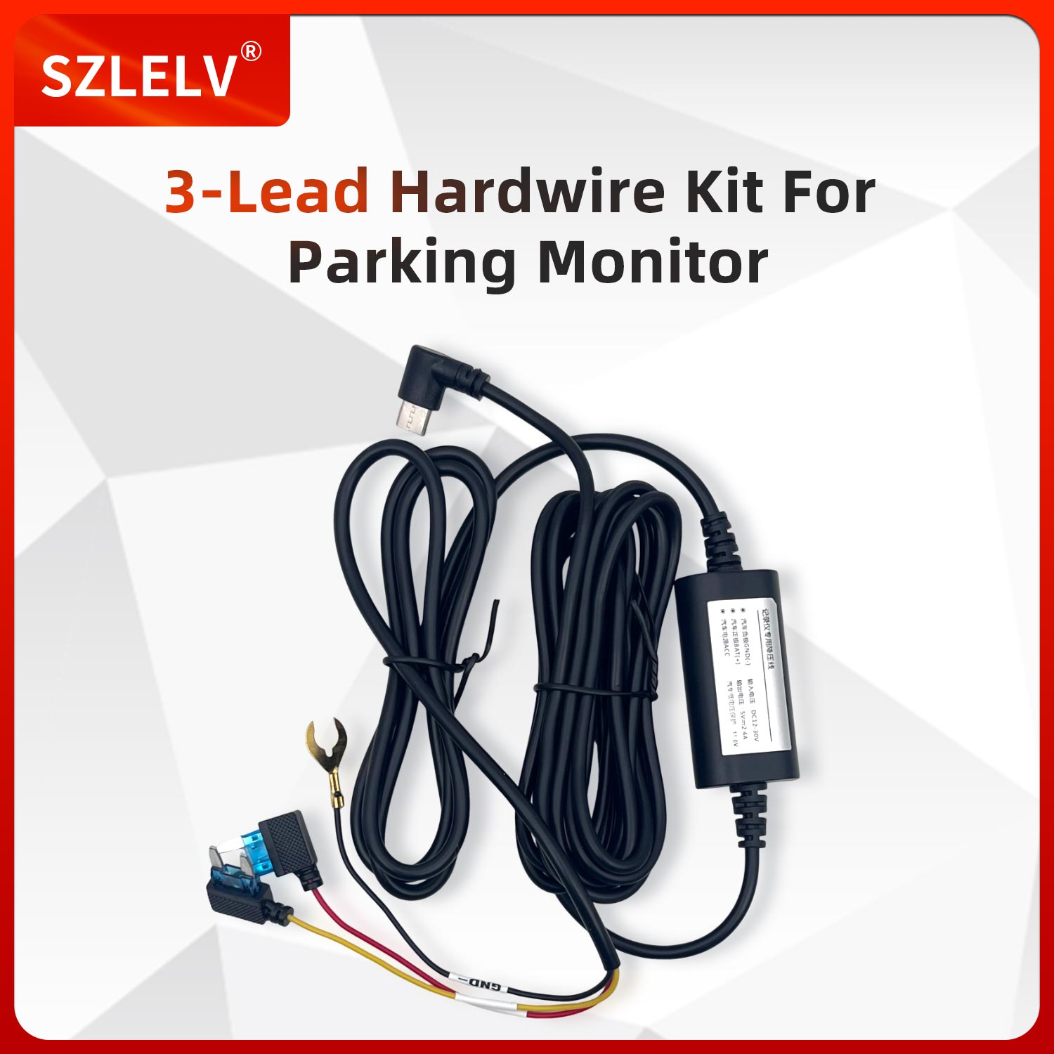 Car Dash Cam - Kit di Cablaggio da 12-24V a