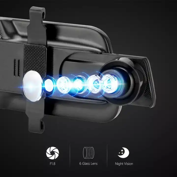 Dash Cam con Specchio da 10''  - Car Dash Cam recensione e prezzo