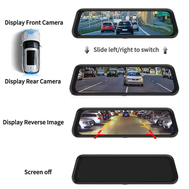 Dash Cam con Specchio da 10''  - Car Dash Cam recensione e prezzo