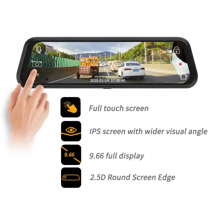 Dash Cam con Specchio da 10''  - Car Dash Cam recensione e prezzo