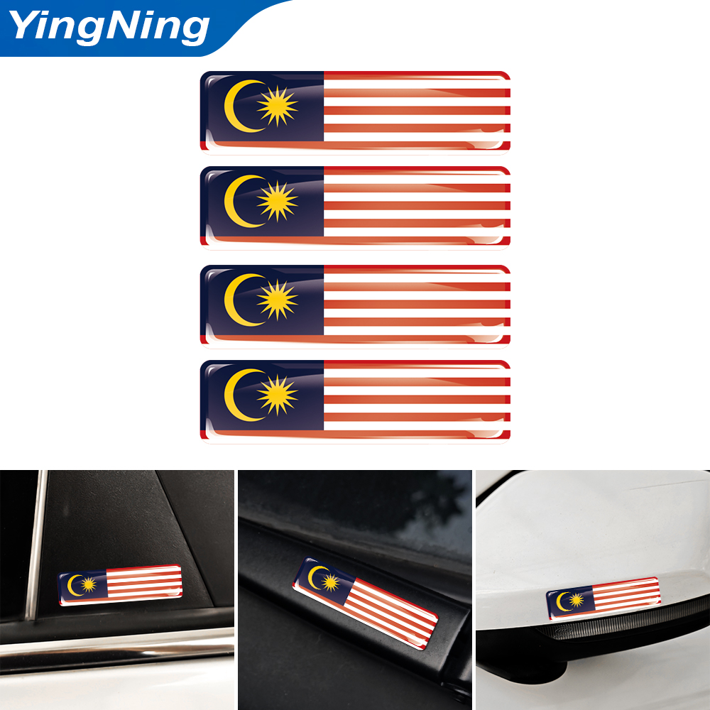 4 Pezzi Adesivi 3D in Resina E - Car Accessories Malaysia recensione e prezzo